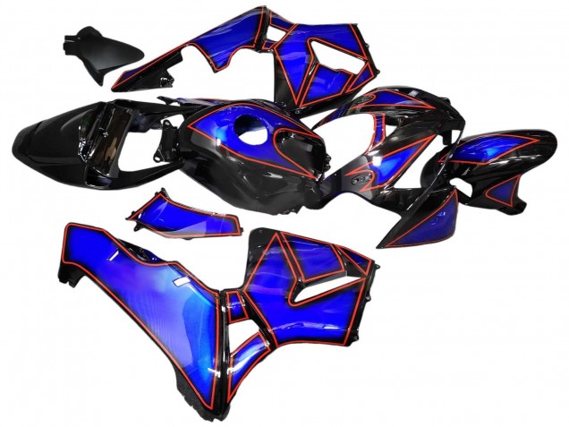 2005-2006 Blue Black with Red Line Honda CBR600RR Motorcycle Fairings UK
