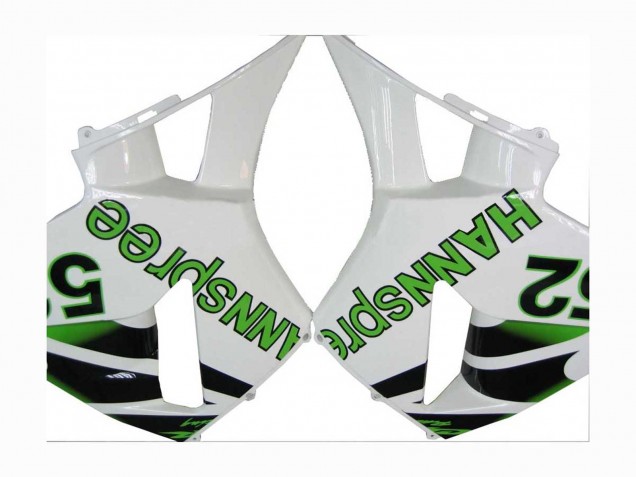 2005-2006 Green White Black hannspree 52 Honda CBR600RR Motorcycle Fairings UK