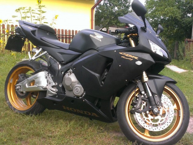 2005-2006 Matte Black Honda CBR600RR Motorcycle Fairings UK