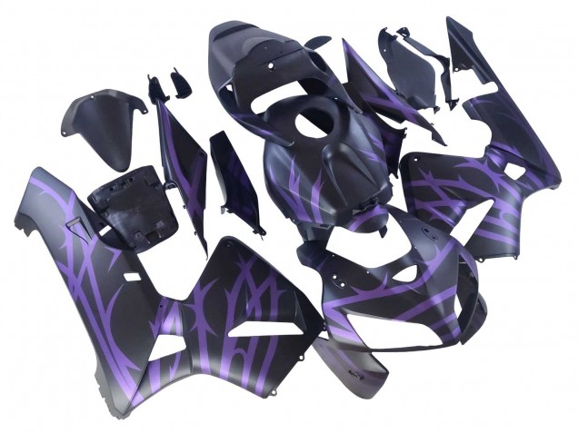 2005-2006 Matte Black Purple Honda CBR600RR Motorcycle Fairings UK