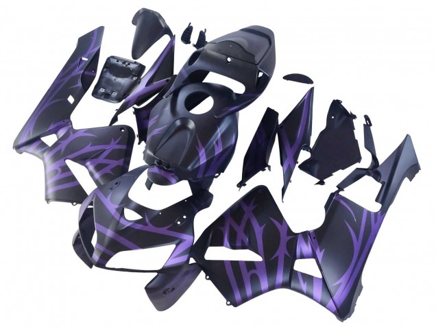 2005-2006 Matte Black Purple Honda CBR600RR Motorcycle Fairings UK