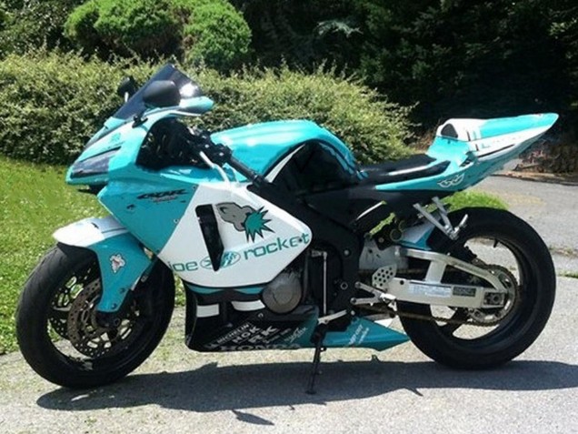 2005-2006 Light Green White Glossy Black JoeRocket Honda CBR600RR Motorcycle Fairings UK