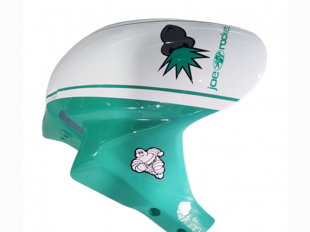 2005-2006 Light Green White Glossy Black JoeRocket Honda CBR600RR Motorcycle Fairings UK