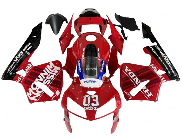 2005-2006 Red Black Valsir 03 Honda CBR600RR Motorcycle Fairings UK