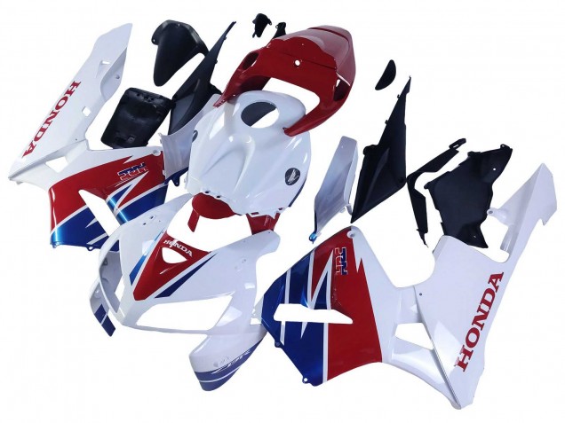 2005-2006 White Red Blue HRC Honda CBR600RR Motorcycle Fairing UK
