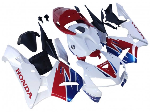 2005-2006 White Red Blue HRC Honda CBR600RR Motorcycle Fairing UK