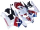 2005-2006 White Red Blue HRC Honda CBR600RR Motorcycle Fairing UK