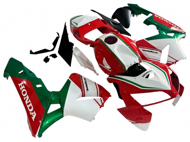 2005-2006 Red White Green Honda CBR600RR Motorcycle Fairings UK