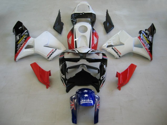 2005-2006 Red White Blue DENSO Honda CBR600RR Motorcycle Fairings UK