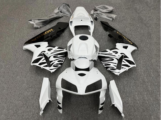 2005-2006 White Black Honda CBR600RR Motorcycle Fairings UK