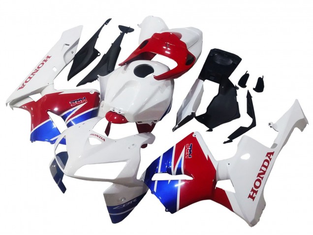 2005-2006 White Blue Red Honda CBR600RR Motorcycle Fairings UK