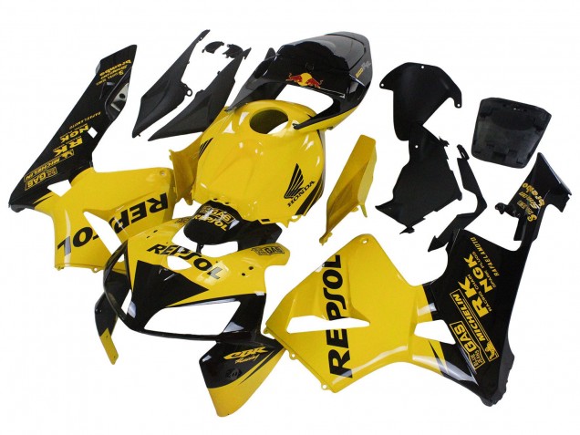 2005-2006 Yellow Black Repsol Honda CBR600RR Motorcycle Fairings UK