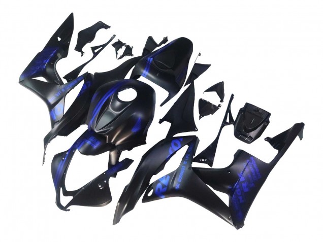 2007-2008 Matte Black Blue Repsol Honda CBR600RR Motorcycle Fairings UK
