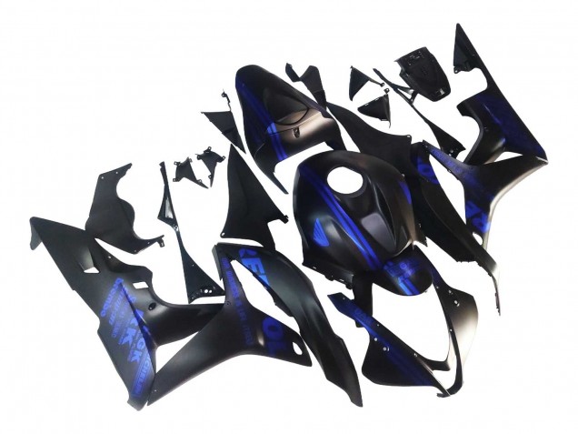 2007-2008 Matte Black Blue Repsol Honda CBR600RR Motorcycle Fairings UK