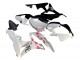 2007-2008 White Cherry Blossom Glossy Black Split Honda CBR600RR Motorcycle Fairings UK