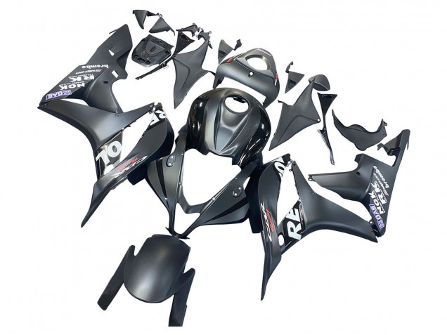 2007-2008 Matte Black White Repsol Honda CBR600RR Motorcycle Fairing UK