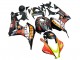 2007-2008 Matte Black Orange Red Rossi Repsol 46 Honda CBR600RR Motorcycle Fairings UK