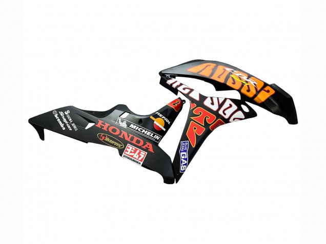 2007-2008 Matte Black Orange Red Rossi Repsol 46 Honda CBR600RR Motorcycle Fairings UK