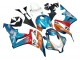 2007-2008 Orange White Red Blue Repsol Honda CBR600RR Motorcycle Fairings UK