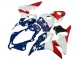 2007-2008 White Blue Red Star Honda CBR600RR Motorcycle Fairings UK