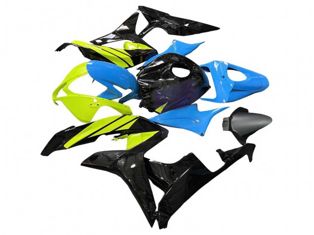 2007-2008 Blue Yellow Glossy Black Honda CBR600RR Motorcycle Fairings UK