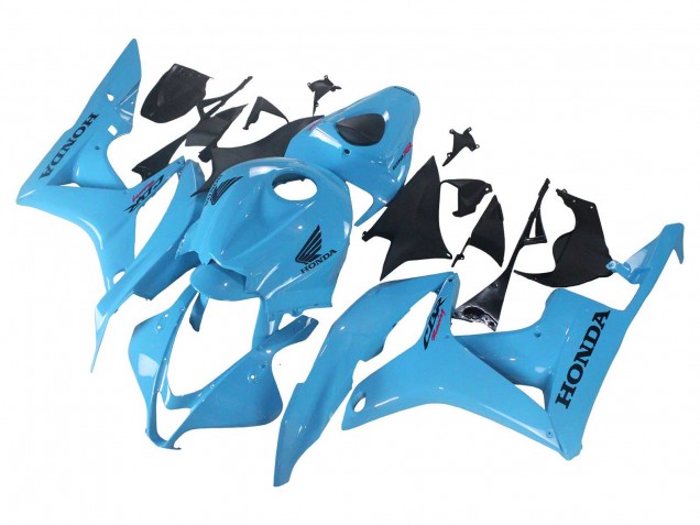 2007-2008 Light Blue Racing Honda CBR600RR Motorcycle Fairings UK