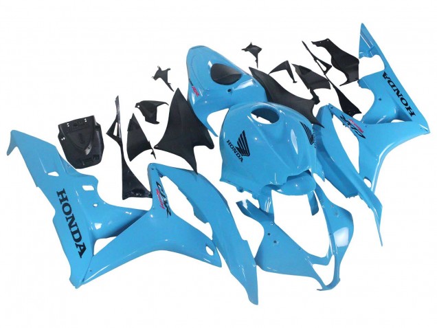 2007-2008 Light Blue Racing Honda CBR600RR Motorcycle Fairings UK