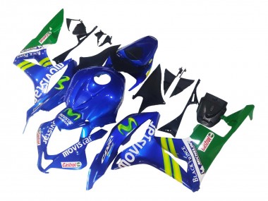 Buy 2007-2008 Blue Green MoviStar Castrol Honda CBR600RR Motorcycle Fairings UK