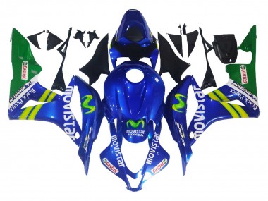 Buy 2007-2008 Blue Green MoviStar Castrol Honda CBR600RR Motorcycle Fairings UK