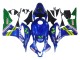 2007-2008 Blue Green MoviStar Castrol Honda CBR600RR Motorcycle Fairings UK