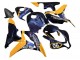2007-2008 Orange Dark Blue Trick Star 06 Honda CBR600RR Motorcycle Fairings UK