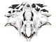 2007-2008 White Gold Glossy Black Playboy Honda CBR600RR Motorcycle Fairing UK
