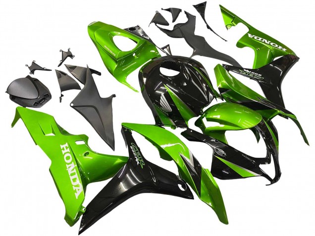 2007-2008 Green Glossy Black Honda CBR600RR Motorcycle Fairing Kits UK