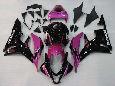 Buy 2007-2008 Pink Glossy Black Racing Honda CBR600RR Motorcycle Fairings UK