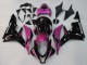 2007-2008 Pink Glossy Black Racing Honda CBR600RR Motorcycle Fairings UK