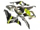 2007-2008 Grey Fluorescent Yellow Shark Honda CBR600RR Motorcycle Fairings UK