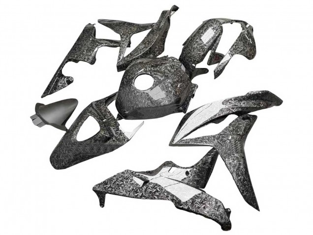 2007-2008 Black Forged Carbon Fiber Honda CBR600RR Motorcycle Fairings UK