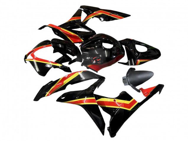 2007-2008 Red Gold Glossy Black Honda CBR600RR Motorcycle Fairings UK