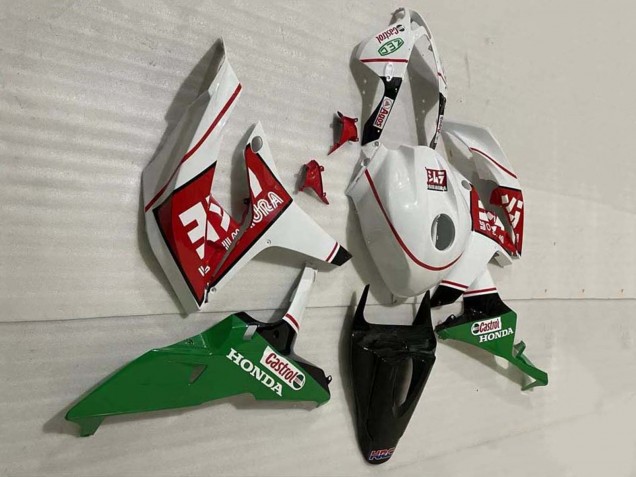 2007-2008 White Green Red Castrol Honda CBR600RR Motorcycle Fairings UK