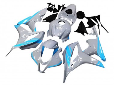 Buy 2007-2008 Glossy Grey Light Blue Honda CBR600RR Motorcycle Fairings UK