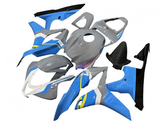 2007-2008 Nardo Grey Blue White Glossy Black Honda CBR600RR Motorcycle Fairings UK