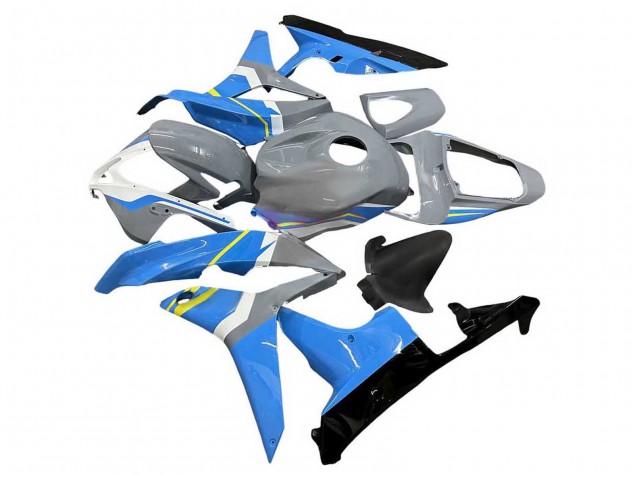 2007-2008 Nardo Grey Blue White Glossy Black Honda CBR600RR Motorcycle Fairings UK