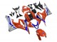 2007-2008 Silver Blue Red HRC Honda CBR600RR Motorcycle Fairings UK