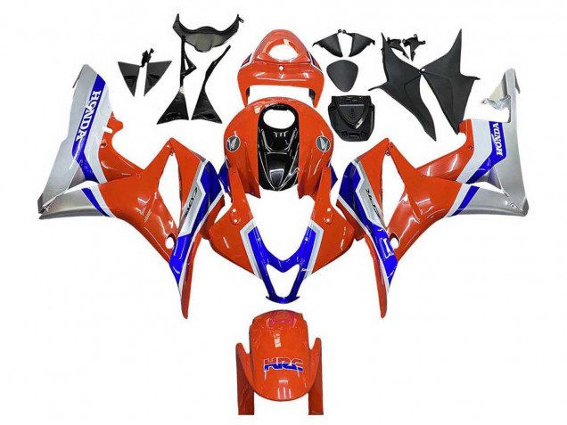 2007-2008 Silver Blue Red HRC Honda CBR600RR Motorcycle Fairings UK