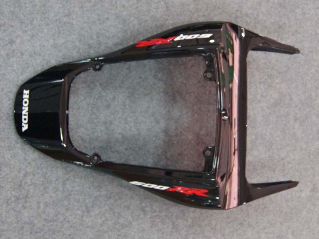 2007-2008 Glossy Black Orange Flame Honda CBR600RR Motorcycle Fairings UK