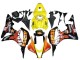 2007-2008 Yellow Orange Glossy Black Rossi Repsol Honda CBR600RR Motorcycle Fairings UK