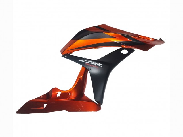 2007-2008 Orange Matte Black Honda CBR600RR Motorcycle Fairing UK