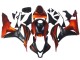 2007-2008 Orange Matte Black Honda CBR600RR Motorcycle Fairing UK