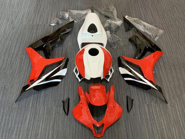 2007-2008 White Red Glossy Black Honda CBR600RR Motorcycle Fairing Kits UK