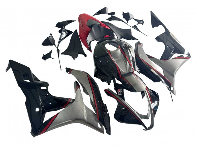2007-2008 Silver Red Glossy Black Honda CBR600RR Motorcycle Fairings UK
